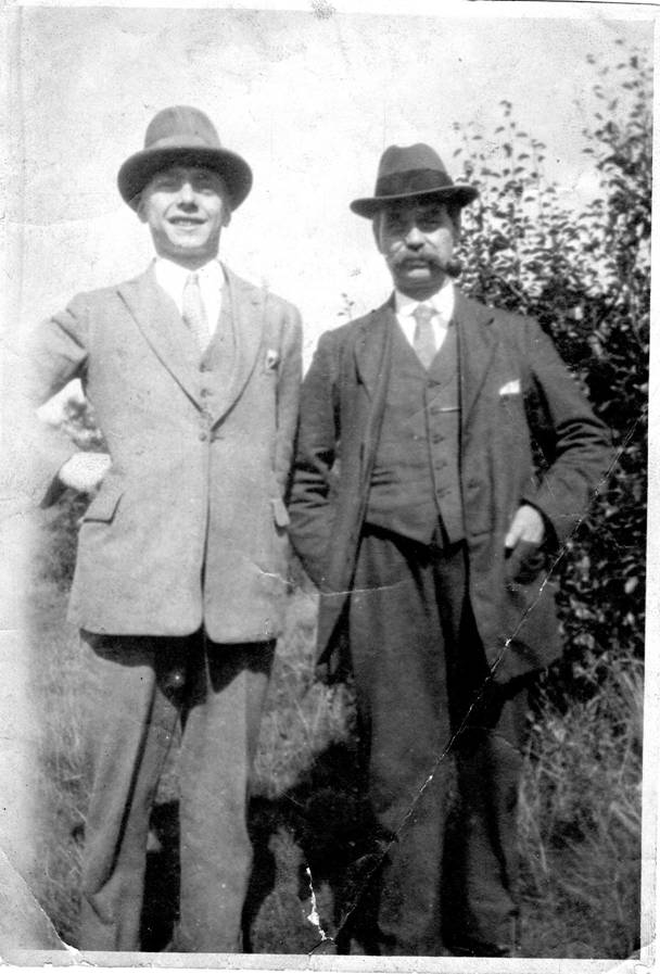 George Copage with his son, Reg